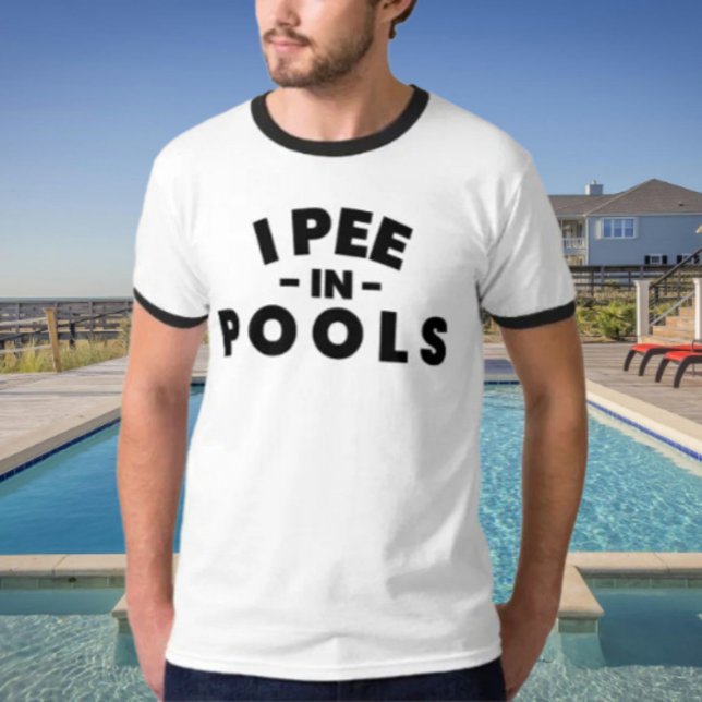 Je Fais Pipì Dans Les Piscines T-Shirt (Créateur téléchargé)