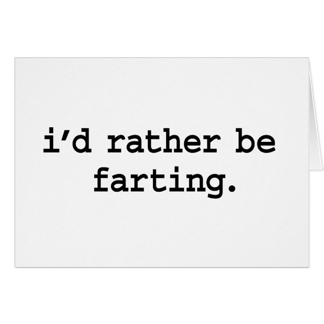 je farting. plutôt (Devant horizontal)