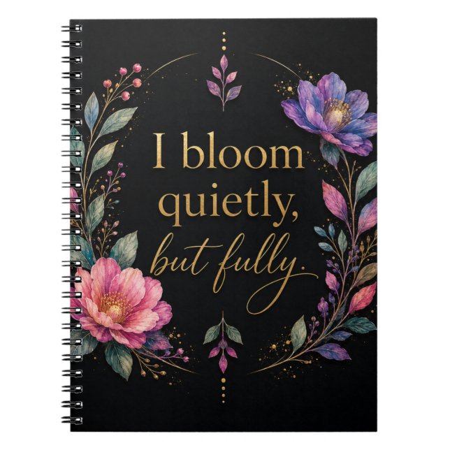 Je Fleuris Discrètement, Mais Entièrement Journal  (Devant)