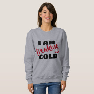 je flippe la sweatshirt de mode féminine drôle e