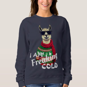 Je flippe Sweatshirt froid - Cool lama Noël
