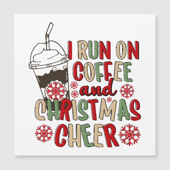 Je fonctionne au café et à la joie de Noël (Devant)