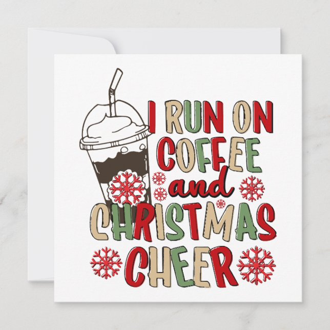 Je fonctionne au café et à la joie de Noël (Devant)