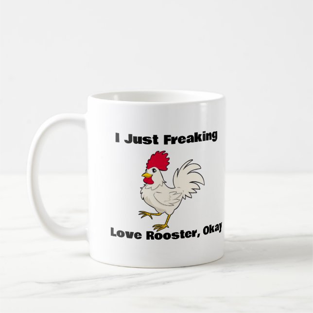 Je Frappe Juste Des Coqs D'Amour, Ok Mug De Café (Gauche)