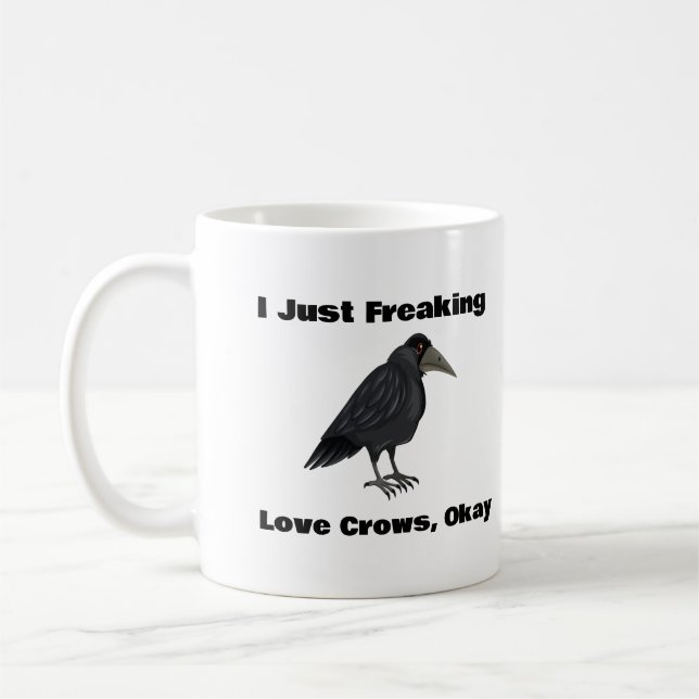 Je Frappe Juste Des Crows Amoureuses, D'Accord Mug (Gauche)