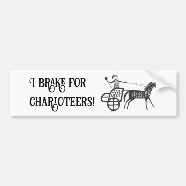 Je freine pour Charioteers Mycenaean Sticker pare- (Devant)