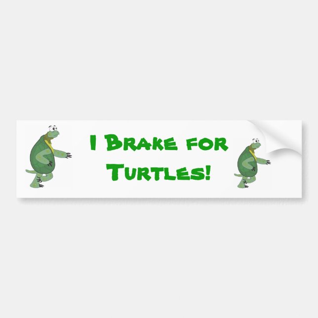Je freine pour Turtles Bumper Sticker (Devant)
