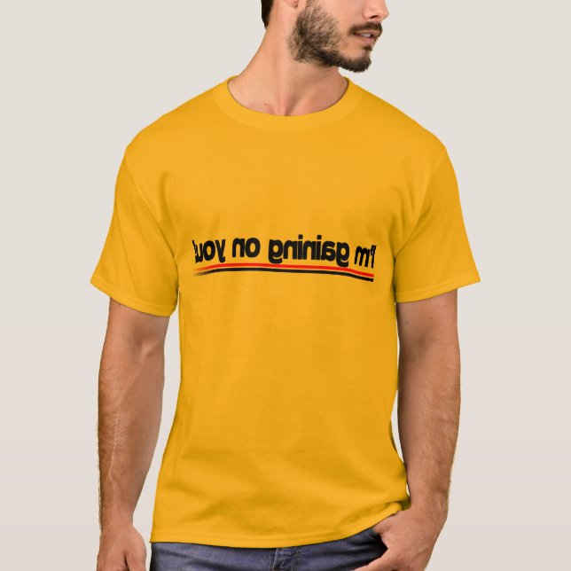 Je gagne sur vous ! T-shirt d'or (Devant)