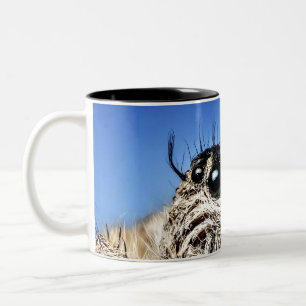 Je garde un œil sur toi ! Mug café bicolore