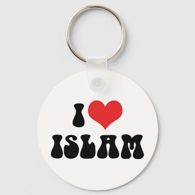 Je J'aime l'Islam Porte-Clés (Recto)