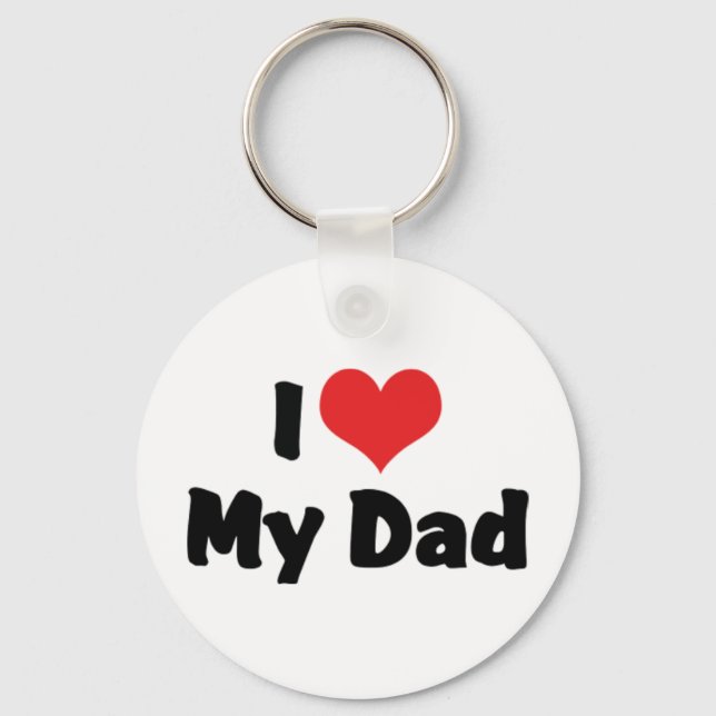 Je J'aime Mon Papa Porte-Clés (Recto)