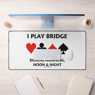 Je joue au bridge le matin midi et soir Cartes de 