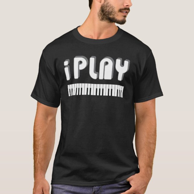 Je joue au T-shirt Piano (Devant)