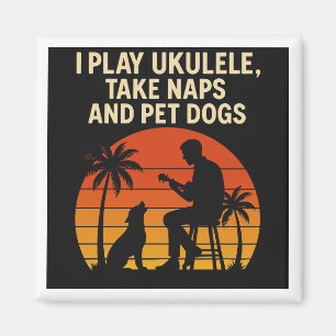 Je joue du ukulele - aimant