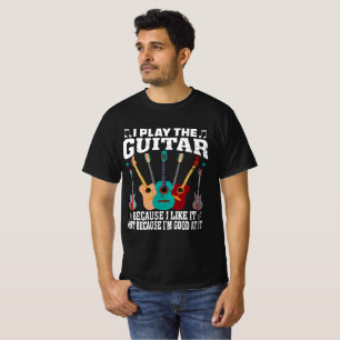 Je Joue Le T-shirt Guitare Funny Guitare