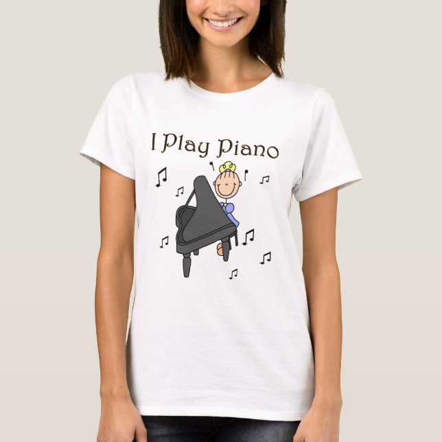 Je joue le T-shirts et les cadeaux de piano (Devant)