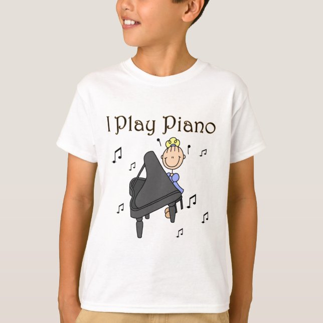Je joue le T-shirts et les cadeaux de piano (Devant)
