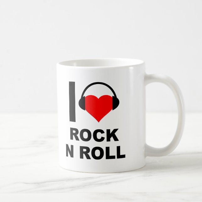 Je ♥ la tasse drôle de rock (Droite)