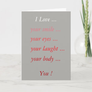 Je l'aime carte de Valentine