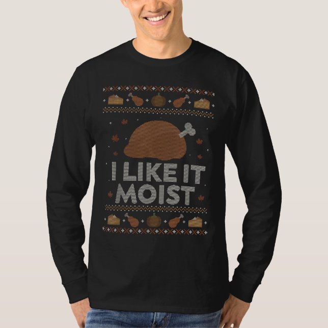 Je L'Aime Humist Funny Fausse Thanksgiving Sweat H (Devant)