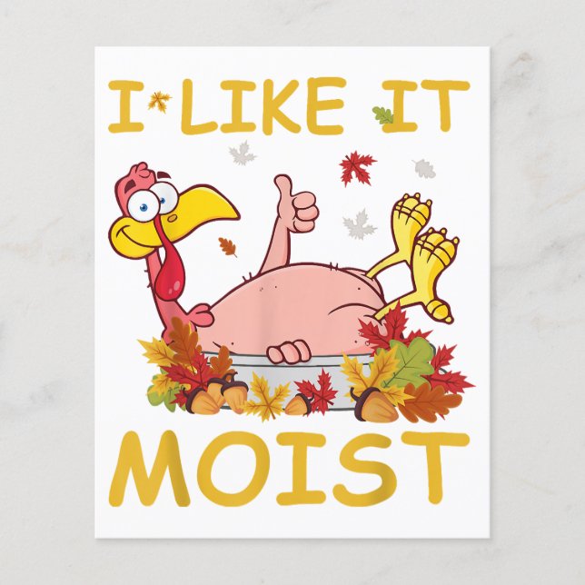 Je L'Aime Moist Funny Turquie Dîner Thanksgiv (Devant)