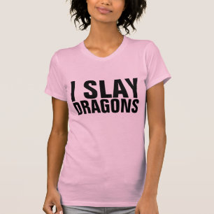 JE LAISSE DES DRAGONS Dames Drôle T-Shirts