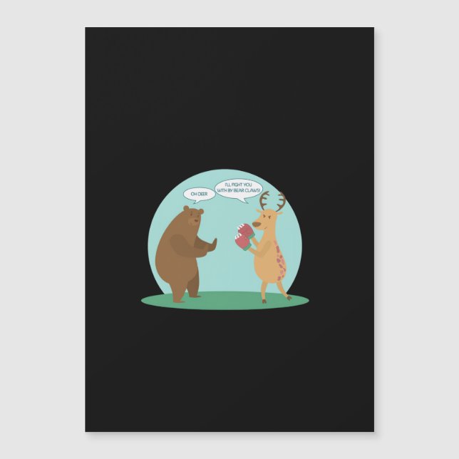 Je le ferai avec mes mains d'ours Oh cerf drôle Cr (Devant)