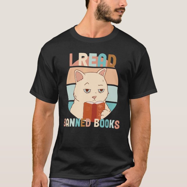 Je lis des T-shirts de livres interdits Lecteur Bl (Devant)