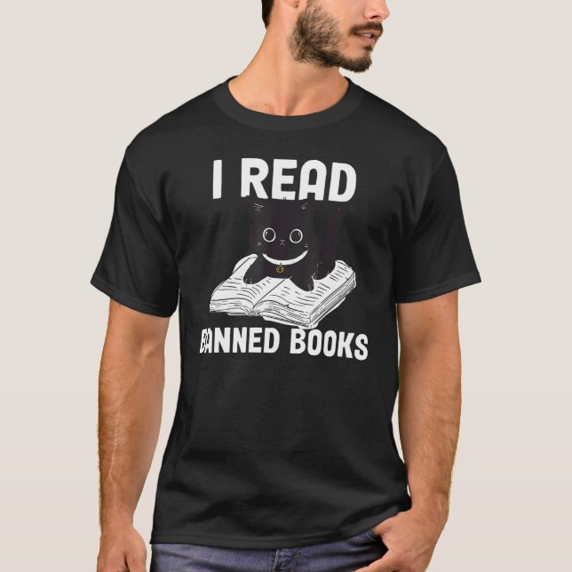 Je lis des T-shirts de livres interdits Lecteur de (Devant)