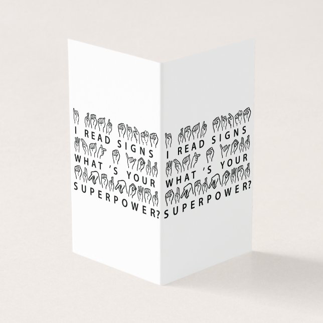 Je lis les signes Quelle est votre superpuissance  (Outside)
