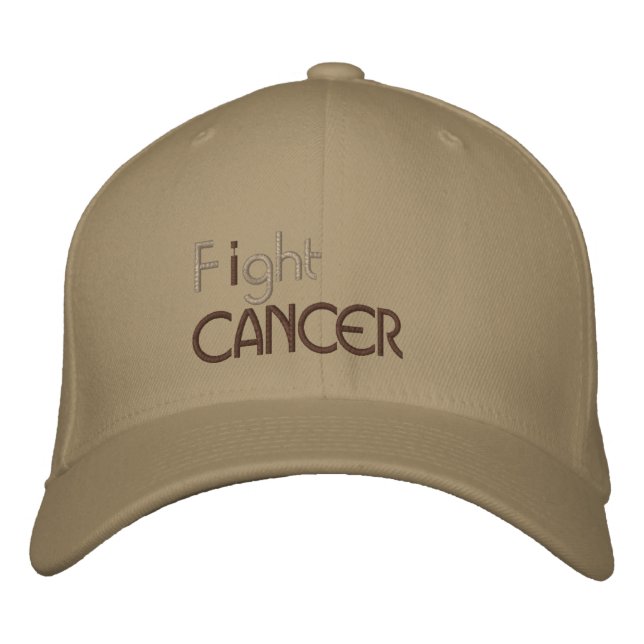 Je lutte contre le cancer brodé casquette (Devant)