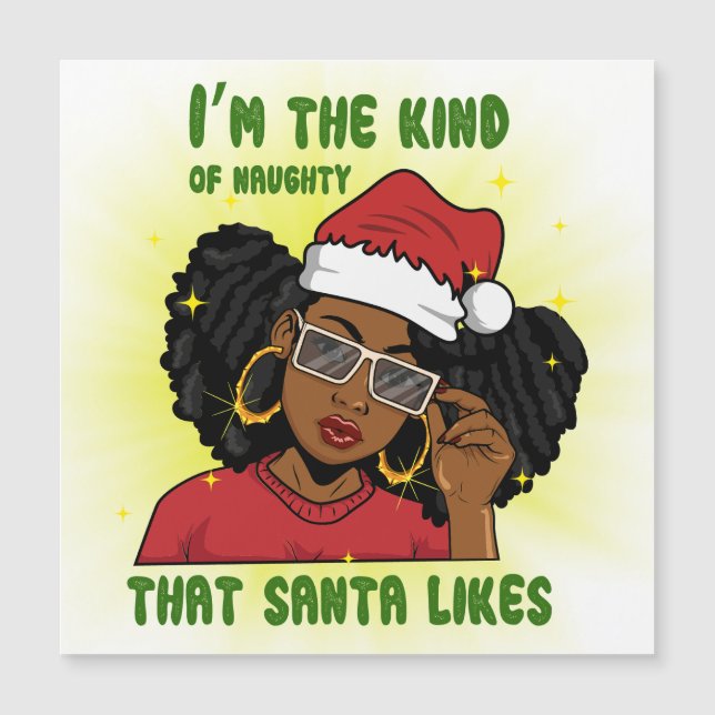 Je\m le genre coquin que Père Noël comme melanin e (Devant)