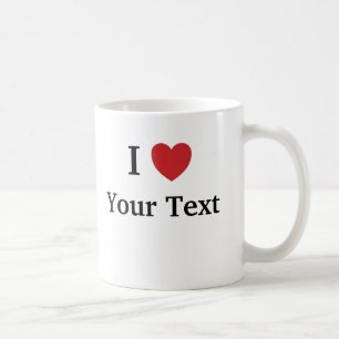 Je m'aime/aime tasse de modèle - ajoutez le texte