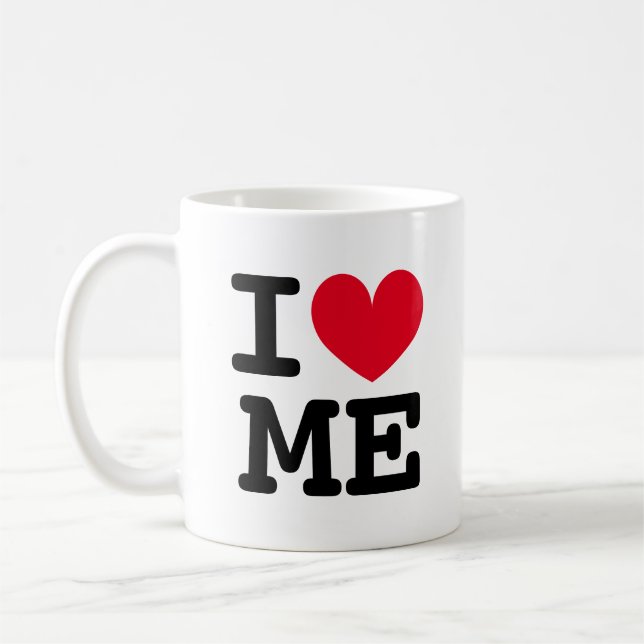 Je m'aime moi tasse de café (Gauche)