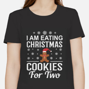 Je mange des biscuits de Noël pour deux mères