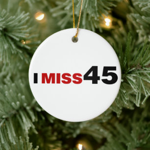 Je Manque 45 Ornement en céramique