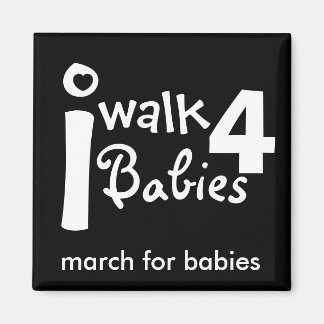je marche pour bébés Magnet