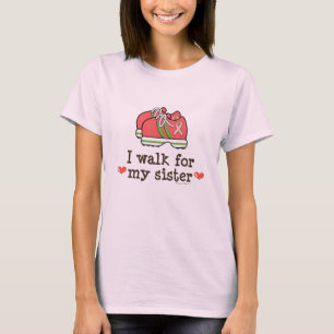 Je marche pour mon T-shirt de promenade de cancer