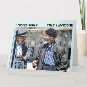 JE ME SUIS PASSÉ ! CARTE DE SALUT D'ANNIVERSAIRE