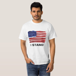Je me tiens - T-shirt Drapeau américain