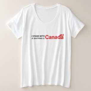 Je Me Trouve Avec Canada Chemise, Français Anglais