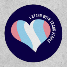 Je Me Trouve Avec Trans People Heart Patch
