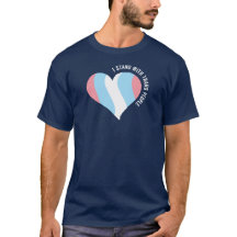 Je Me Trouve Avec Trans People Heart T-Shirt
