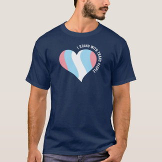Je Me Trouve Avec Trans People Heart T-Shirt