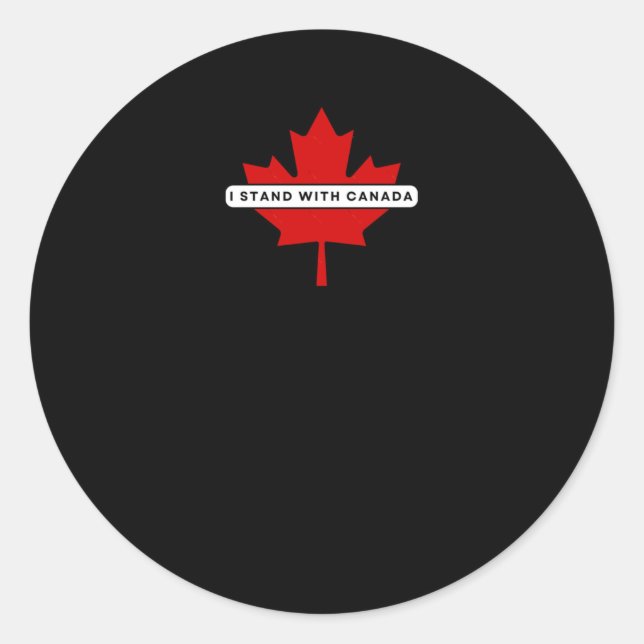 Je Me Trouve Avec Un Autocollant Canada (Devant)