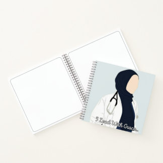 Je mène avec grâce - Hijabi Carnet docteur