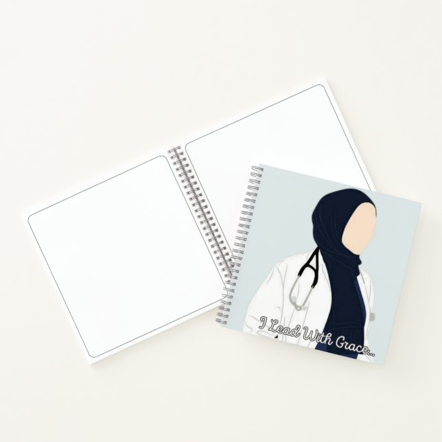 Je mène avec grâce - Hijabi Carnet docteur (Intérieur)