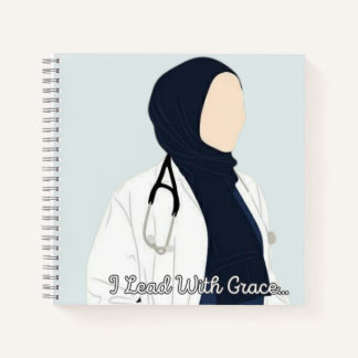Je mène avec grâce - Hijabi Carnet docteur