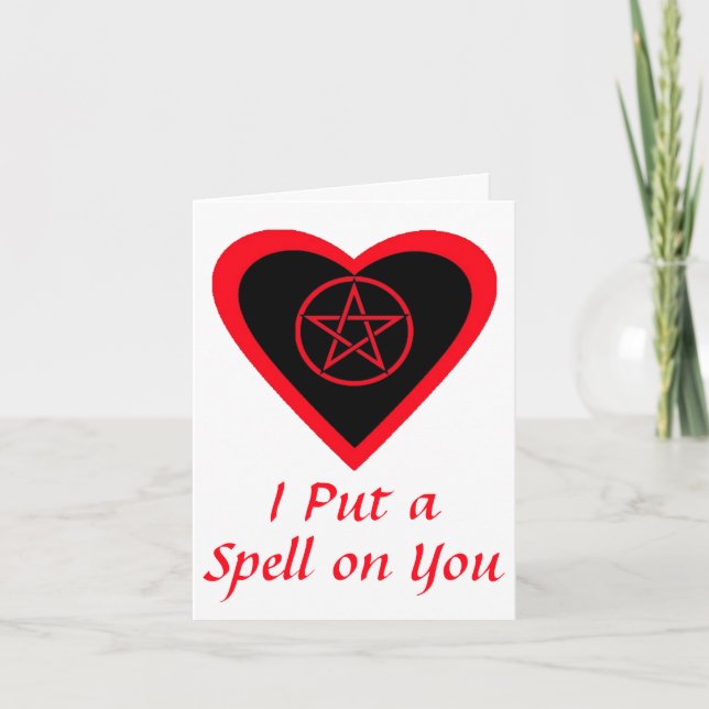 Je mets un sort sur vous Valentines Carte de voeux (Devant)