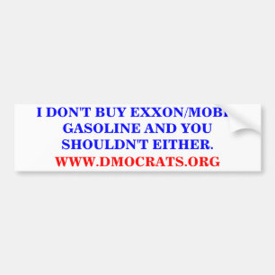JE N'ACHÈTE PAS DE STICKER ESSENCE EXXON/MOBIL